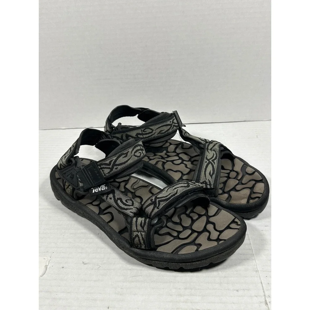 Teva Mens Hurricane XLT2 Sandals Black Olive Green Strappy Hiking Size 11